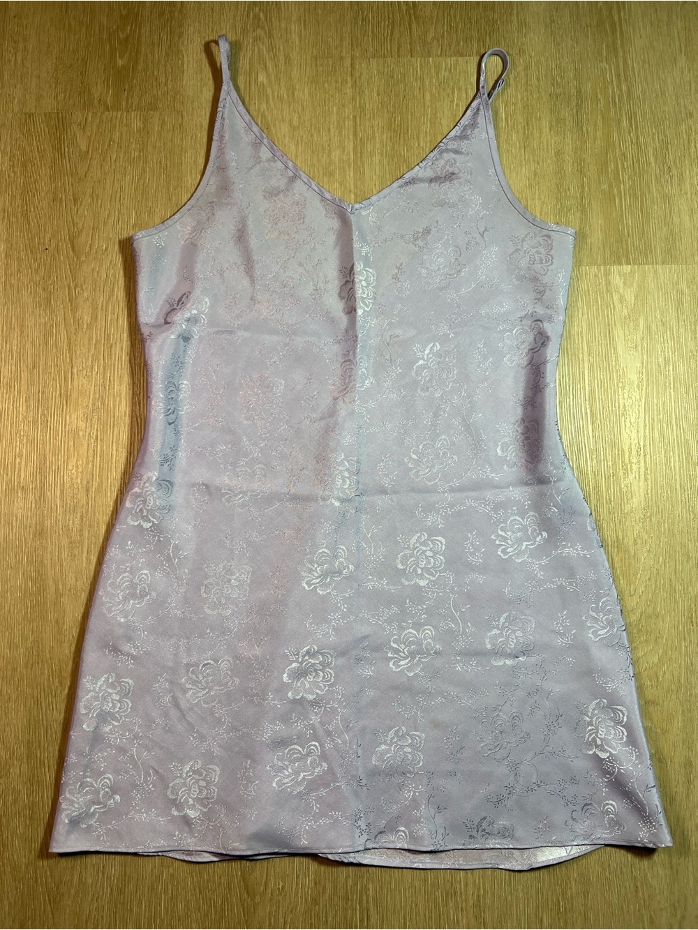 Vintage Slip Chemise Floral Nightdress in Lavender